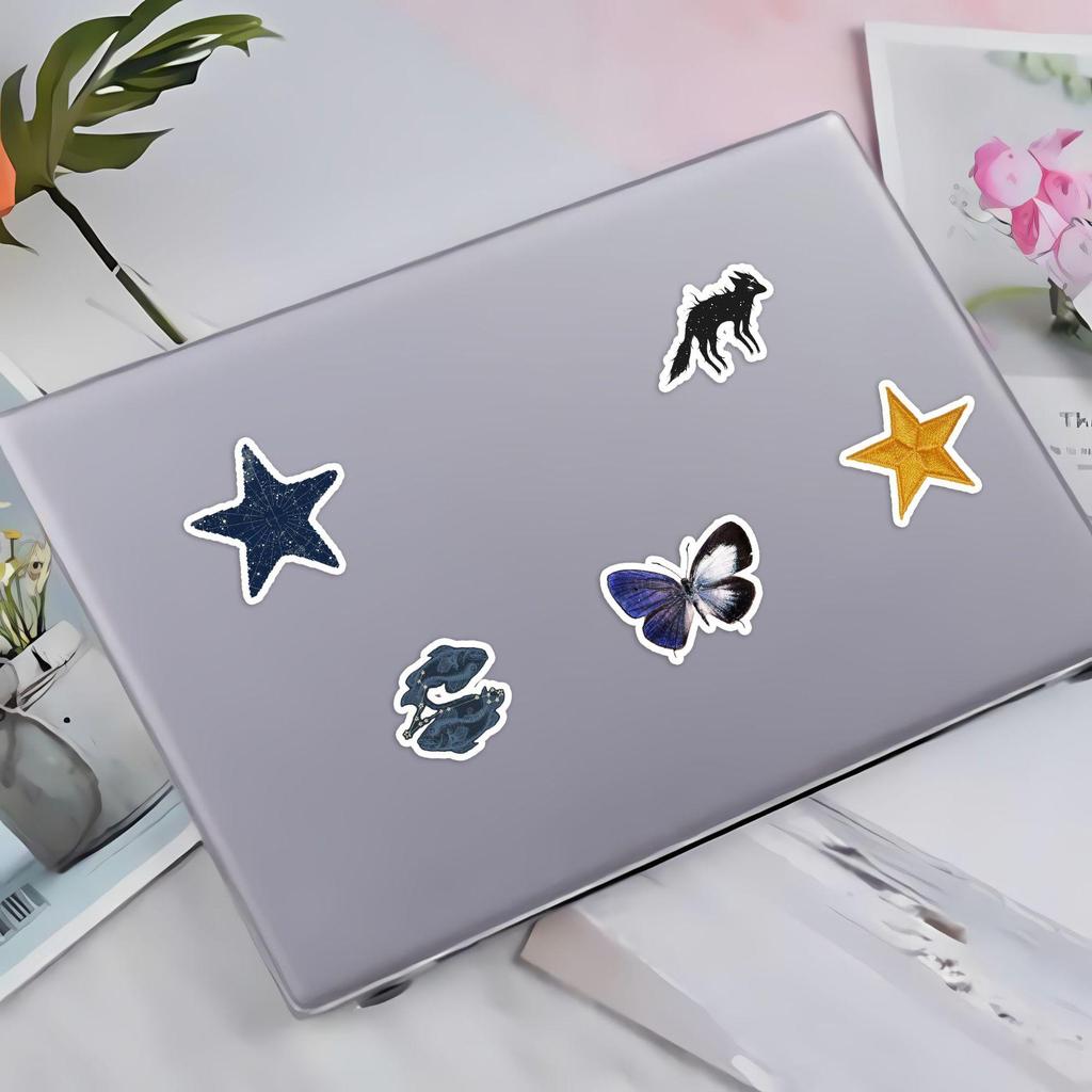 50 Sci-Fi Starry Sky Waterproof Stickers for Journals and Stationery Decor