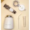 Adorable 304 Stainless Steel Dudu Cup Vacuum Cup 1000ml Spacious Kettle Cup with Straw Pot Belly Thermos Cup