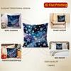 2D Starry Night Sky Pillow Covers For Decor Pattern Cushion Cover Suitable For Sofa Bedroom Car Pillow Cover
