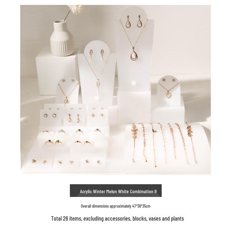 Jewelry Display Stand for Rings, Necklaces, Earrings, and Bracelets - Perfect for Live Streaming and Shooting Props