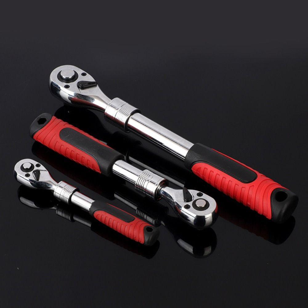 72 Tooth Ratchet Wrench Carbon Steel Flex Head Ratchet Extendable Ratchet  Multifunctional Tools
