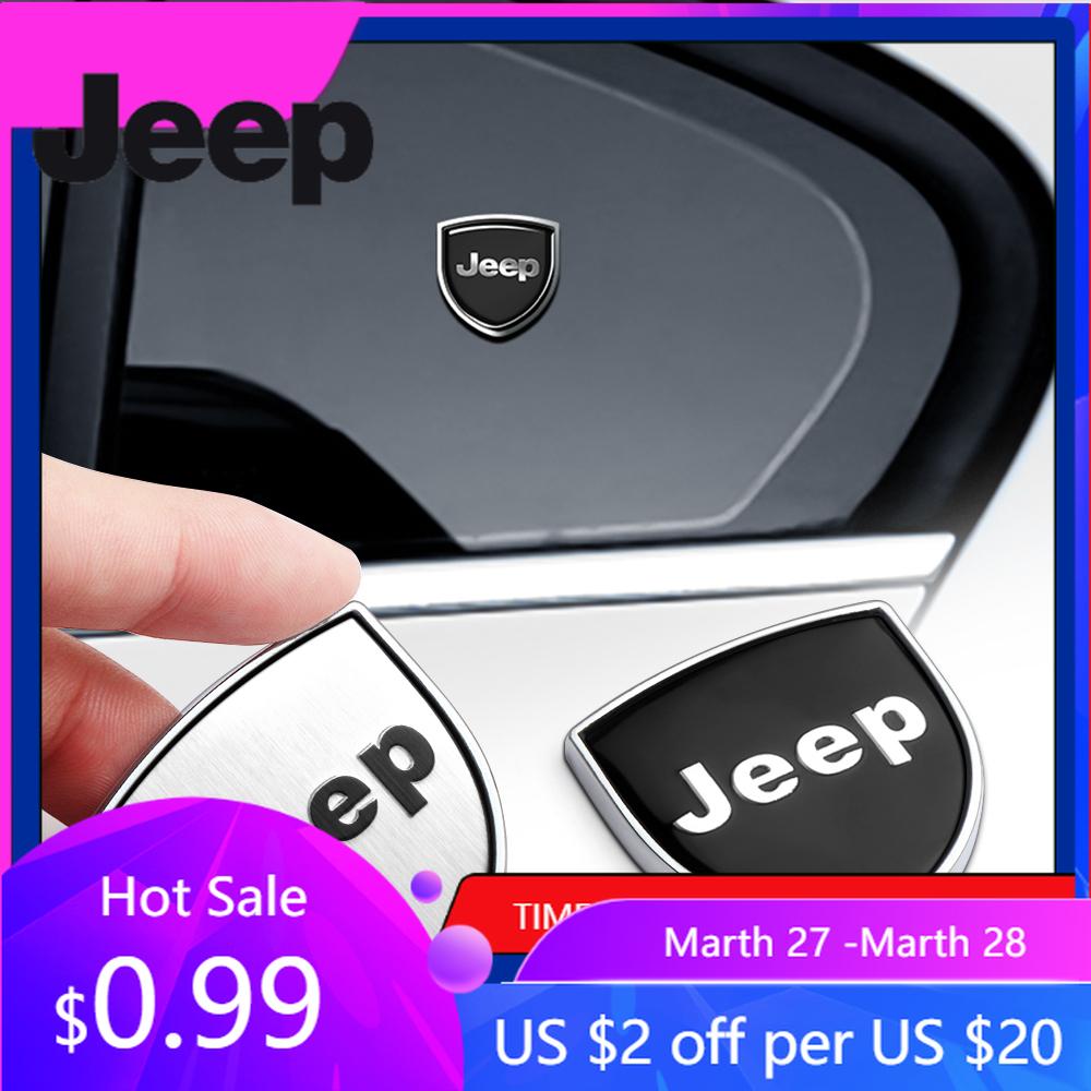 Pro Jeep 1/2ks Kovový emblém auta Samolepky na blatník, bok karoserie, zadní kufr Pro Jeep Renegade Wrangler Grand Patriot Renegade Trail