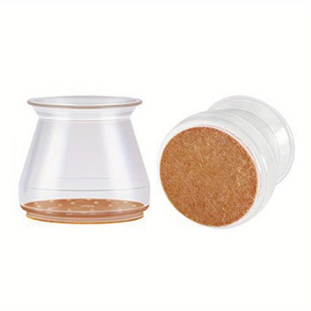 4pcs Chair Leg Floor Protectors, Silicone Chair Leg Covers, Small Floors Felt Pads Reduce Noise, Furniture Accessories