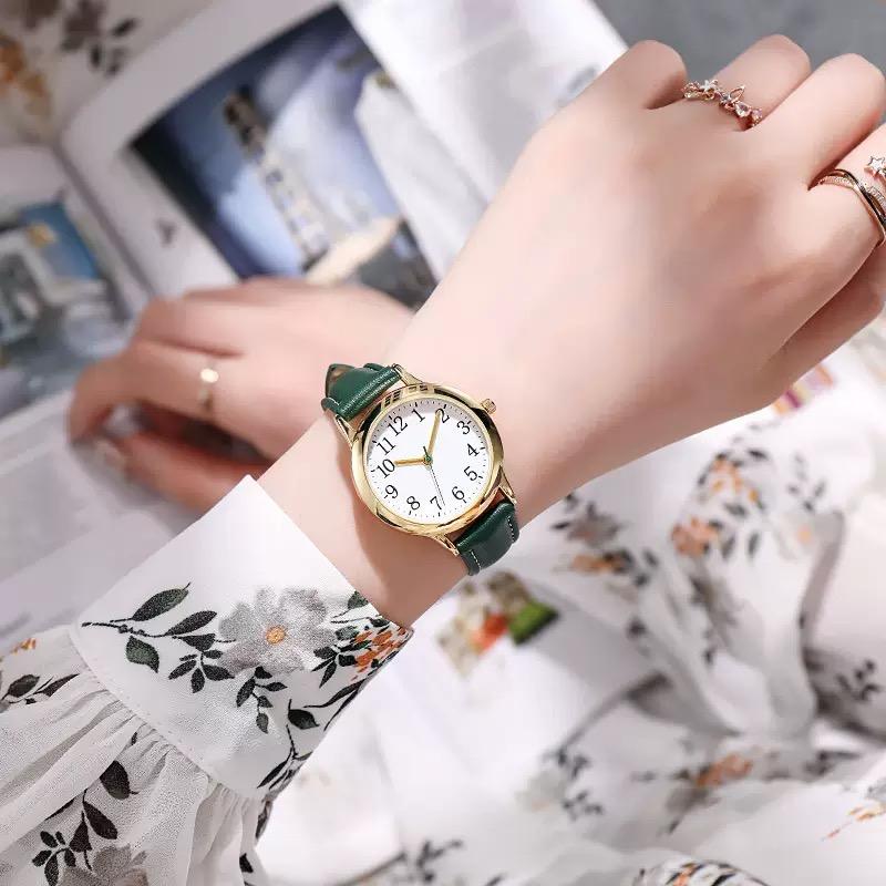 Women Wrist Watch Quartz PU Strap Simple Elegant Style Casual Fashion Watch for Office Dating Party