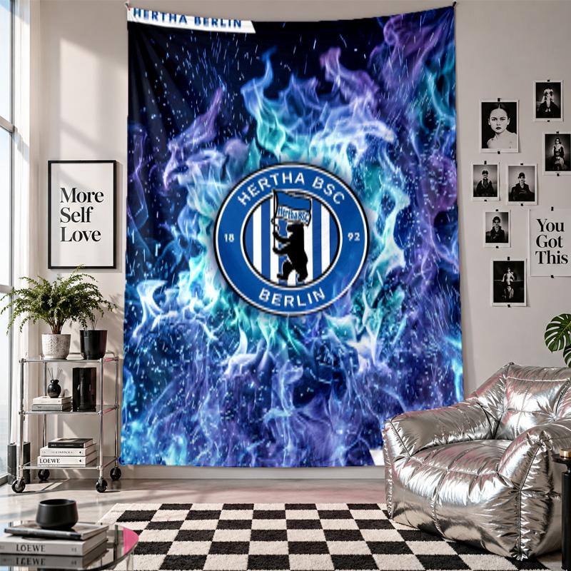 hertha bsc FC Wall Tapestry Home Decor Wall Hanging Cloth for Bedroom Living Room Background