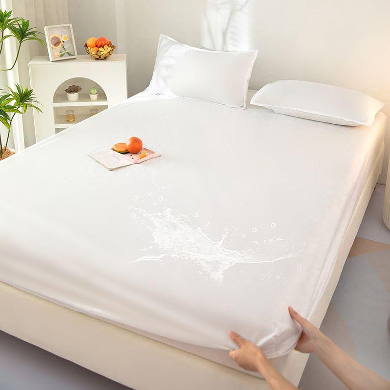 Waterproof Mattress Protector Soft Breathable Fitted Bed Cover, 18" Deep Pocket Noiseless Mattress Pad - Machine Washable, for Kids & Elderly