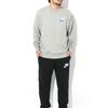 Nike Solid Color Embroidered Swoosh Drop Shoulder Crew Neck Sweatshirt Men Tops Dark-Grey FB7685-063