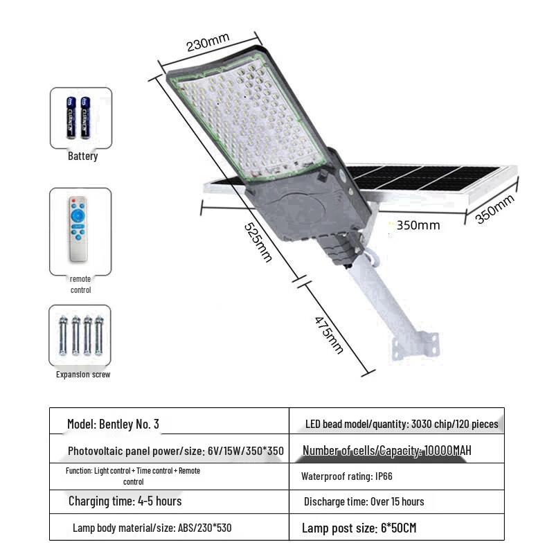 Hongchou Bentley Series Solar LED Street Light