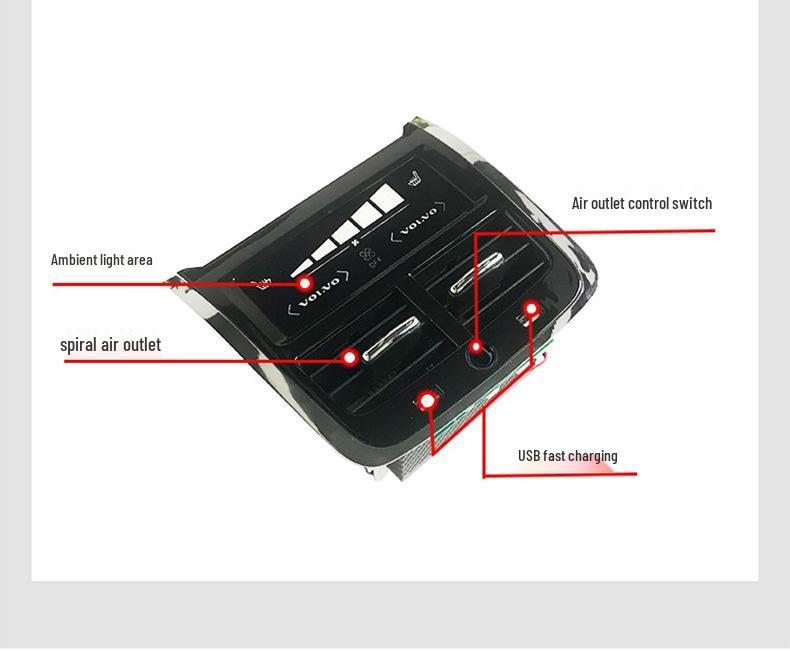 Volvo XC60/XC90/S60/V60 Air Outlet and Armrest Ambient Light Interior Trim