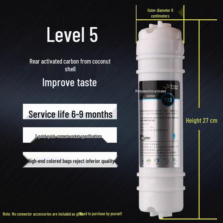 Universal Korean-Style Quick Connect Ultrafiltration Water Purifier Filter Cartridge Set