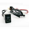 12V/24V Car QC3.0 USB Type-C PD Dual Charger Socket Phone Charging Outlet Power Adapter For Toyota LC120 Prado 16-20 Accessories