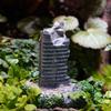 Damaged Building Model Figure Aquarium Ornament Resin Decoration With Detailed Design For Unique FishTank Landscapes