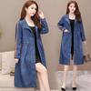 Fashionable and Comfortable Denim Jacket - Women's Spring Coat In Chic Long Style