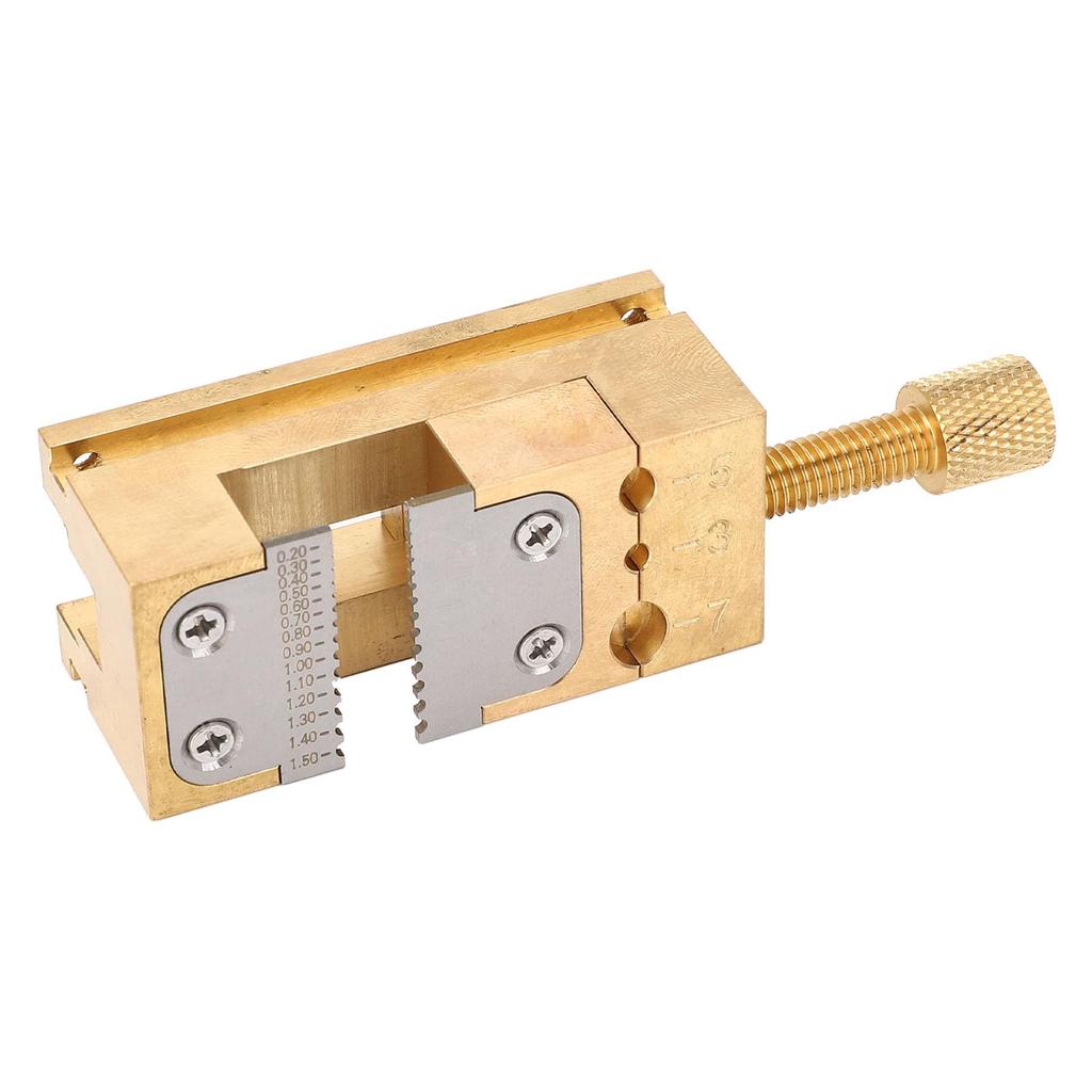 Acogedor Watch Repair Vise Clamp Brass Pointer Tube Clamp, Strong Material, Compact Size, for Watch Hands and Wheels, Essential Tool for DIY and Profe
