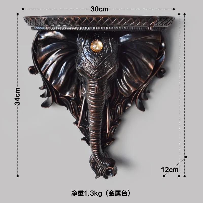 Домашний Декор Европейский Креативный Голова Слона Настенный Декор 3D Настенный Декор Ваза