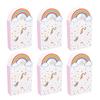 10pcs Unicorn Party Paper Candy Gift Bags Cookie Popcorn Box 1st Kids Unicorn Birthday Party Decoration Baby Shower Supplies