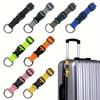 4 Stück Gepäck Externer Hängeverschluss Rucksack Hängeverschluss Lanyard Bergsteigertasche Wanderverschluss Koffer Anhänger Seil