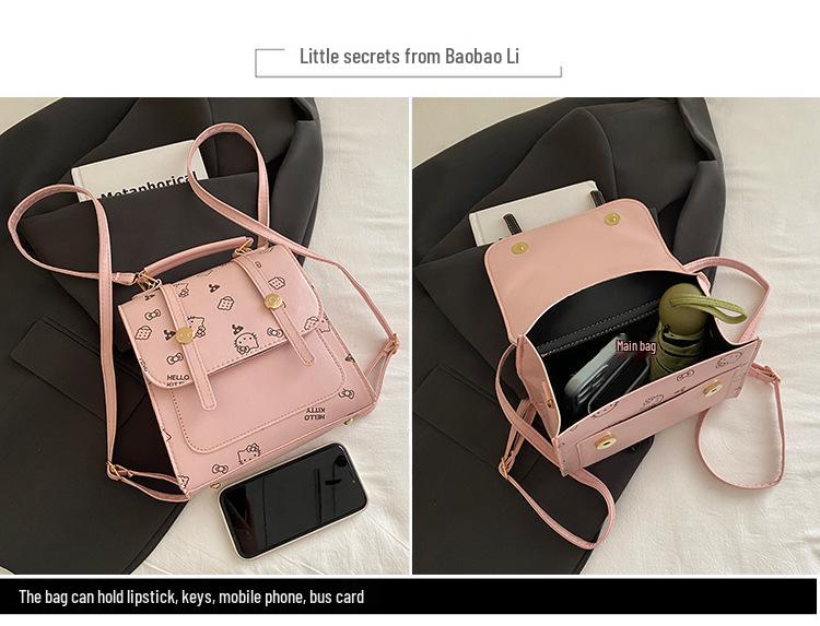 Damen Sommer 2025 Minimalistische Retro Schultertasche & Vielseitiger Rucksack