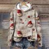 Cappotto da uomo in peluche caldo con stampa maglione in pile cappotto casual maglione tascabile cappotto autunno inverno