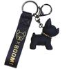 Charming French Bulldog Resin Keychain: Stylish Cartoon Pendant Accessory