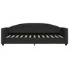 Extendable Daybed Black 80 X 200 Cm Fabric
