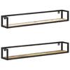 Day and Night - Day and Night Wall Shelves 2 Units 120 Cm Solid Recycled Wood