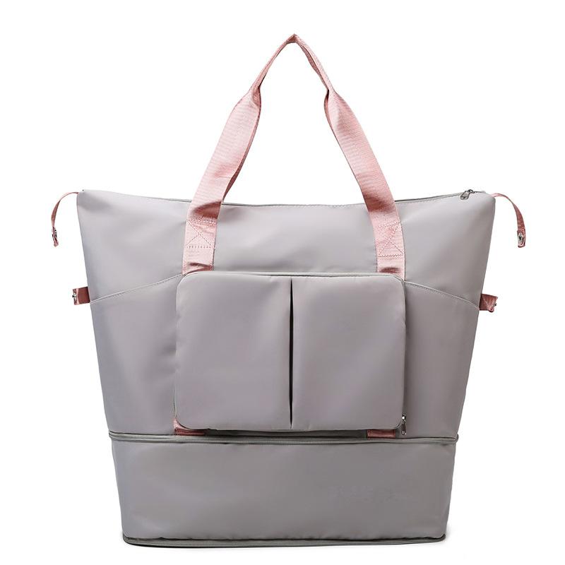 

Waterproof men s travel bag large-capacity handbag clothes fitness dry and wet separation sports luxury backpack фіолетовий