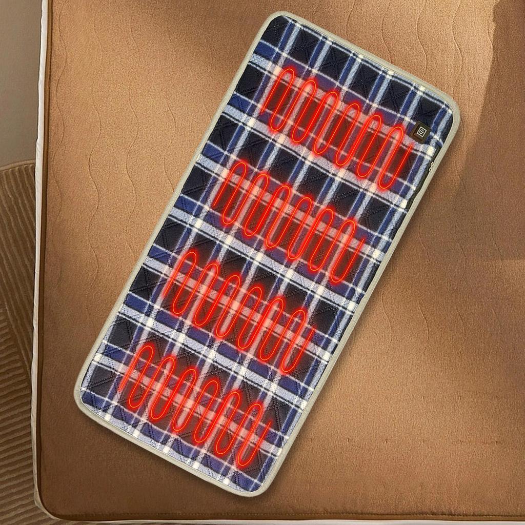 Electric Heating Pad 3 Temperature Settings USB Heated Soft Seat Cushion Portable Warmer for Home Apartment Office School Car