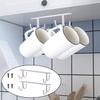 Hooks Towel Coffee Cup Mug Holder Hang Kitchen Under Shelf Rack Hook Display