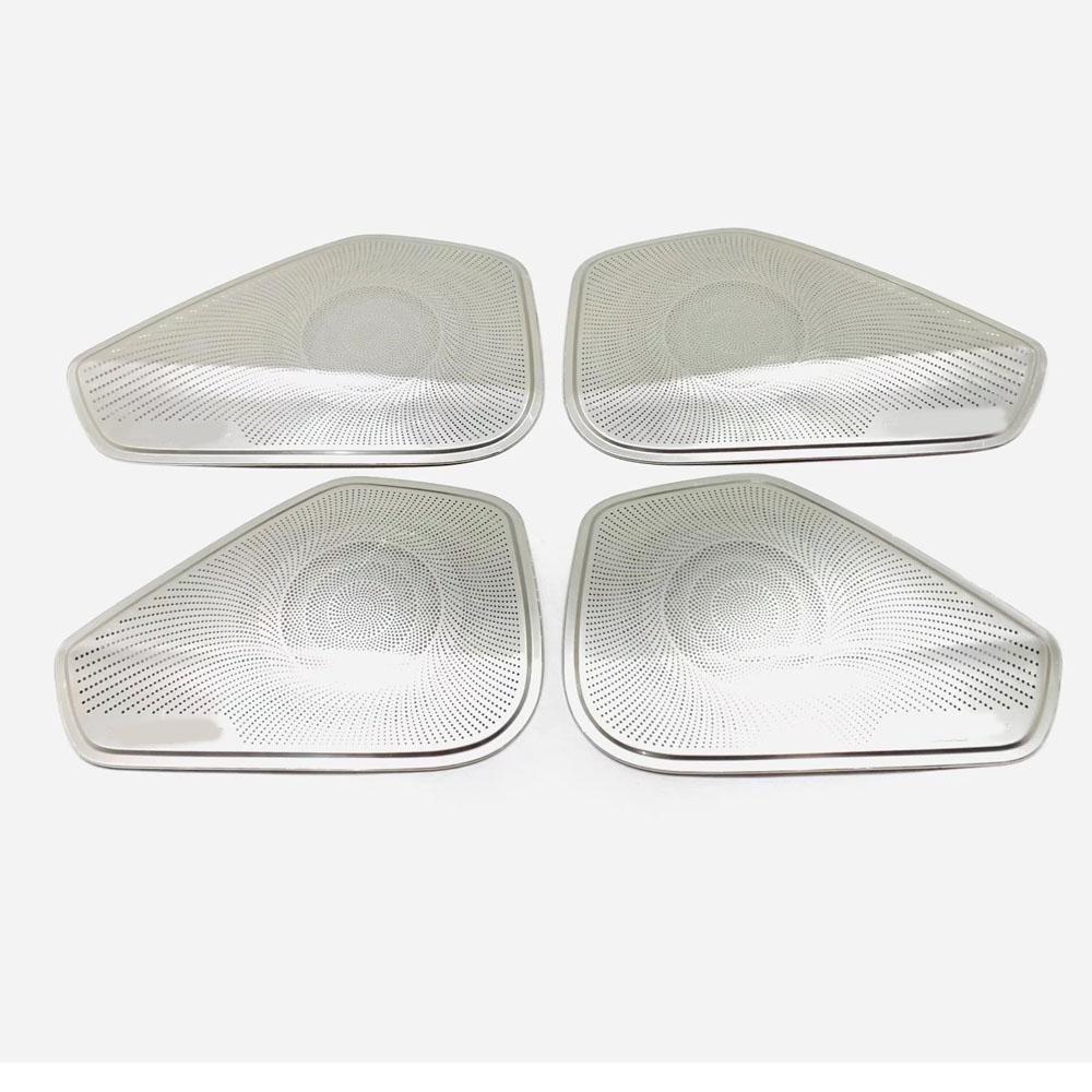 Car Inner Door Audio Speak Cover Stainless Steel Stereo Trim Accessories Cover Frame For Honda Civic 11th Gen   2024