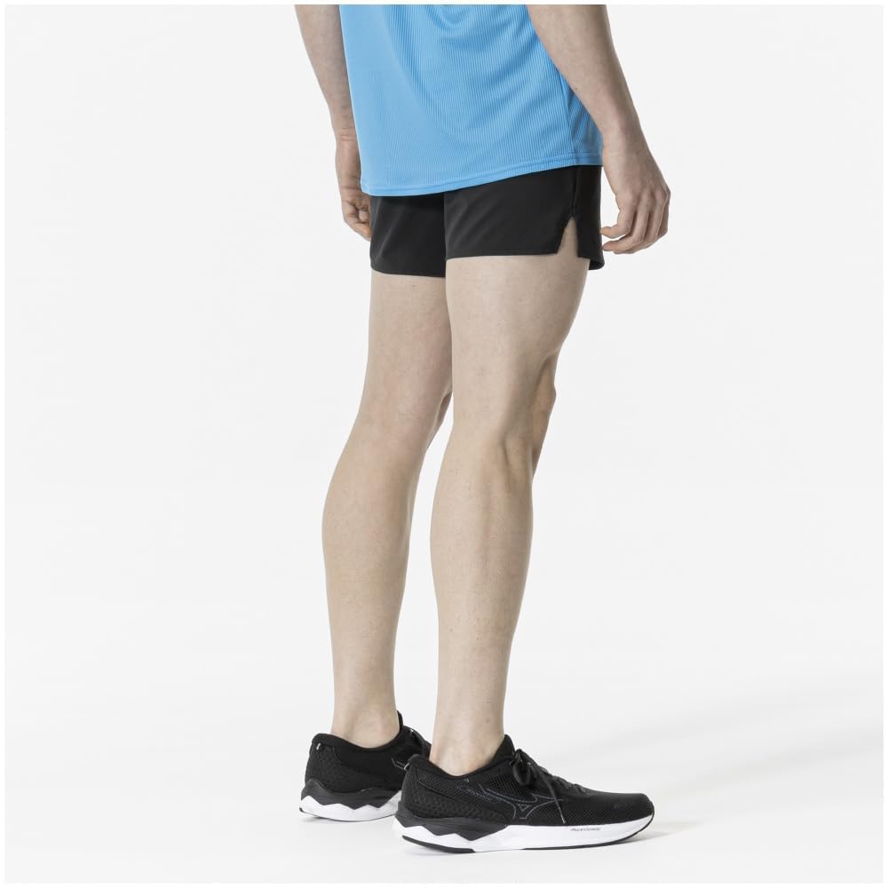 Mizuno Running Wear Dry Stretch Sweat Quick Easy to Move XL Pants, Absorbent, Drying, in, J2MBA507, Black,