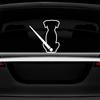 Dog Wiper Sticker for Cars, Waterproof Vinyl Cute Dog Waving Tail Rear Window Windshield Sticker Decal, Funny Lovely Animal Rear Wiper Decoration