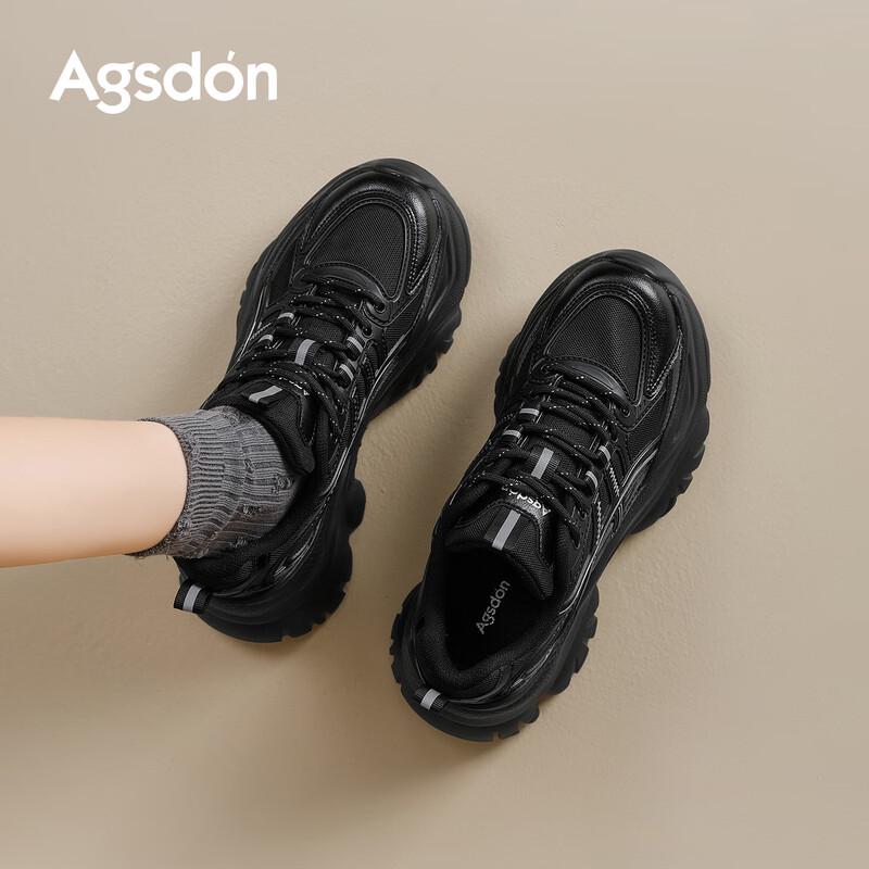 Agsdon Women s Platform Dad Sneakers EU 36 чёрный