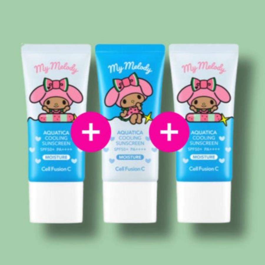 Cell Fusion C My Melody Edition Aquatica Cooling Sunscreen 35mlX3ea SET (SPF 50+ PA++++)