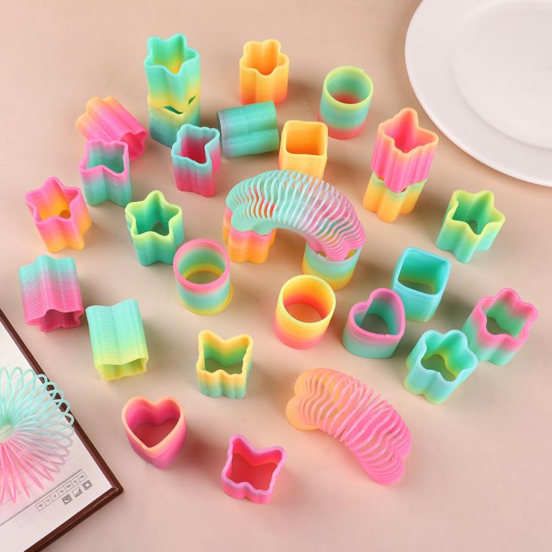 

12/24 шт. Радужная волшебная пружина, игрушки для детей, сувениры для детской вечеринки по случаю дня рождения, наполнители для пиньяты, школьный приз, свадебный, рождественский подарок для мальчика, девочки 12Pcs