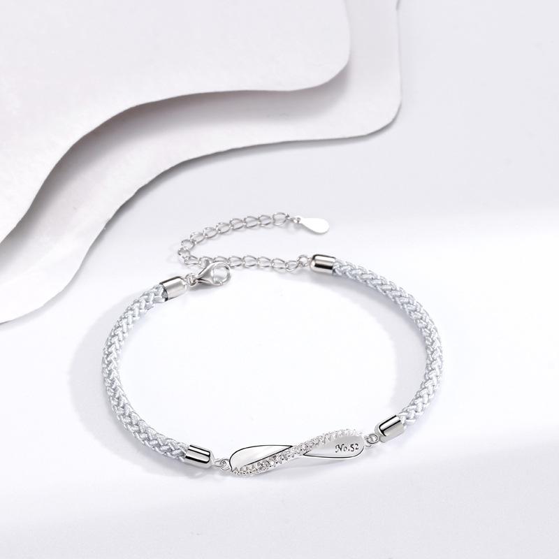 

Браслет для пары Кольцо Мёбиуса Мужской и женский модный нишевый плетёный ручной шнур Корейская версия Памятный подарок