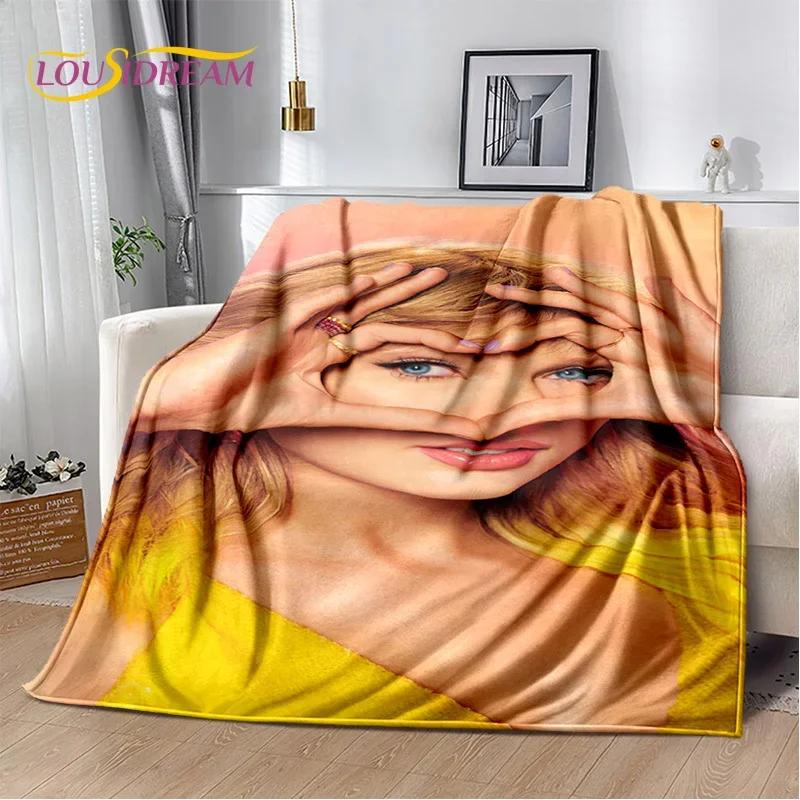 3D Sängerin Taylor-r Alison S-Swift Tay Weiche Flanelldecke für Betten Schlafzimmer Sofa Picknick, Überwurfdecke zum Zudecken Draußen Freizeit