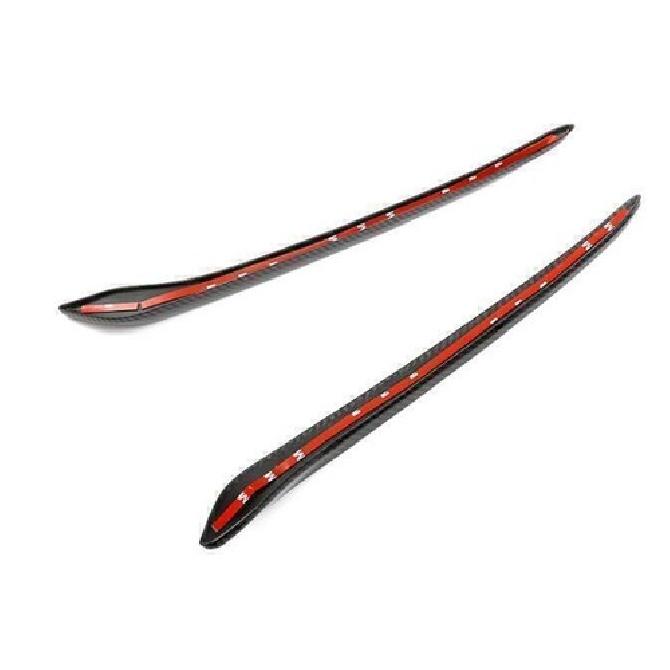 For Buick Regal 2018-2020 Carbon Fiber Front Center Mesh Grille Grill Strip Trim