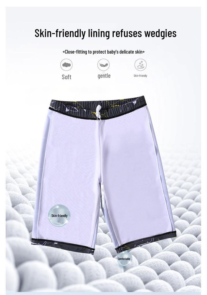 2025 Plus Size Quick-Dry Swim Set: Two-Piece Swimsuit for Middle and Large Chubby Children