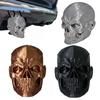 Vehicle Modification Part Skull Trailer Hitch Cover, Universal Tow Ball 3D Printed Dust Pickup Truck Towing Guard Cap Protector with Crack Texture,