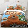 Cartoon Grizzy N Lemmings Bedding Set Duvet Cover Bed Set Quilt Cover Pillowcase Comforter king Queen Size Boys Adult029