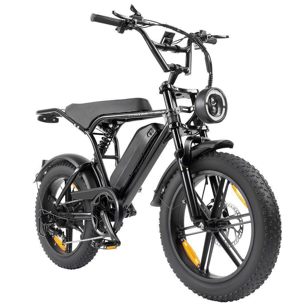 Elekwheels E6 Electric Bicycle 250W Motor 20" Fat Tire Fully Suspended Adult Electric Bike 48V 15Ah LCD Display 7 Speed Max Load 150Kg