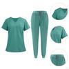 Women Scrub Uniform Set Jogging Cloth Top and Jogger Pants for Yoga Pet Grooming