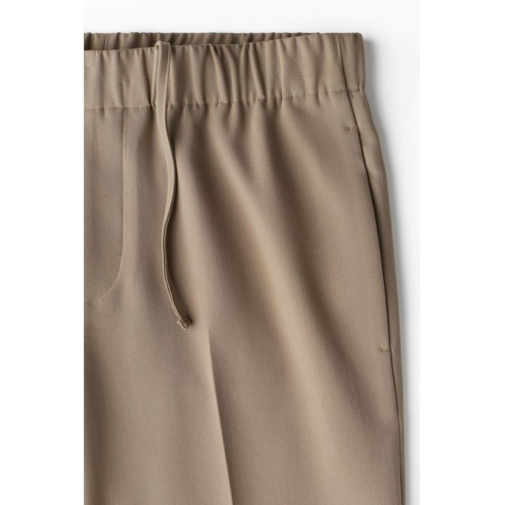 H M Pants Regular Fit Dark Beige