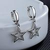 Chic Korean Five-Point Star Stud Dangle Earrings - Women's Cute & Versatile Jewelry