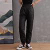 Women's High Waist Quilted Padded Pants Loose Fit Warm Winter Casual Trousers