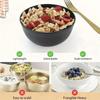 4/6/8Pcs Black Unbreakable Plastic Bowls Fruit Salad Bowl Microwave Dishwasher Safe Home Kitchen Daily Use