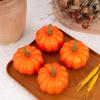 5PCS Mini Size Foam Pumpkin Orange Halloween Decorate Pumpkins Artificial Pumpkin  For Halloween