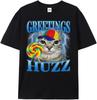 Gato Piruleta Meme Saludos Huzz Gatos Divertidos Tontos Humor Camiseta