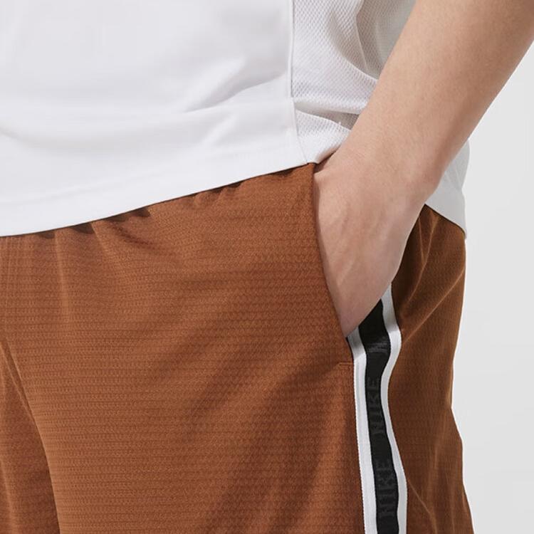 Nike Dri-Fit SS25 Fashion Comfortable Soft Skin-Friendly Five-Point Sports Shorts Men Shorts Brown IB9970281